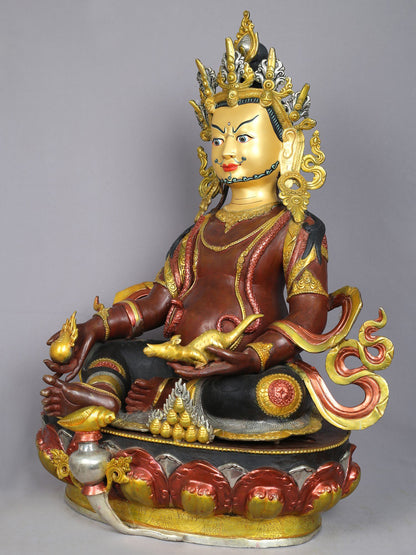 26" Lord Kubera Idol from Nepal | Nepalese Copper Statue