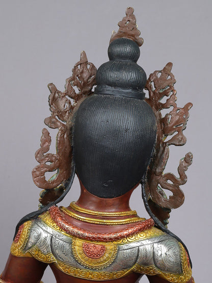 26" Lord Kubera Idol from Nepal | Nepalese Copper Statue