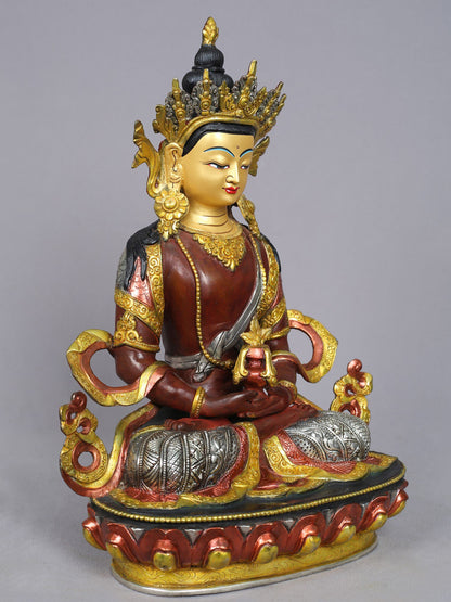 14" Lord Aparmita Buddha Statue | Buddhist Deity Copper Idols