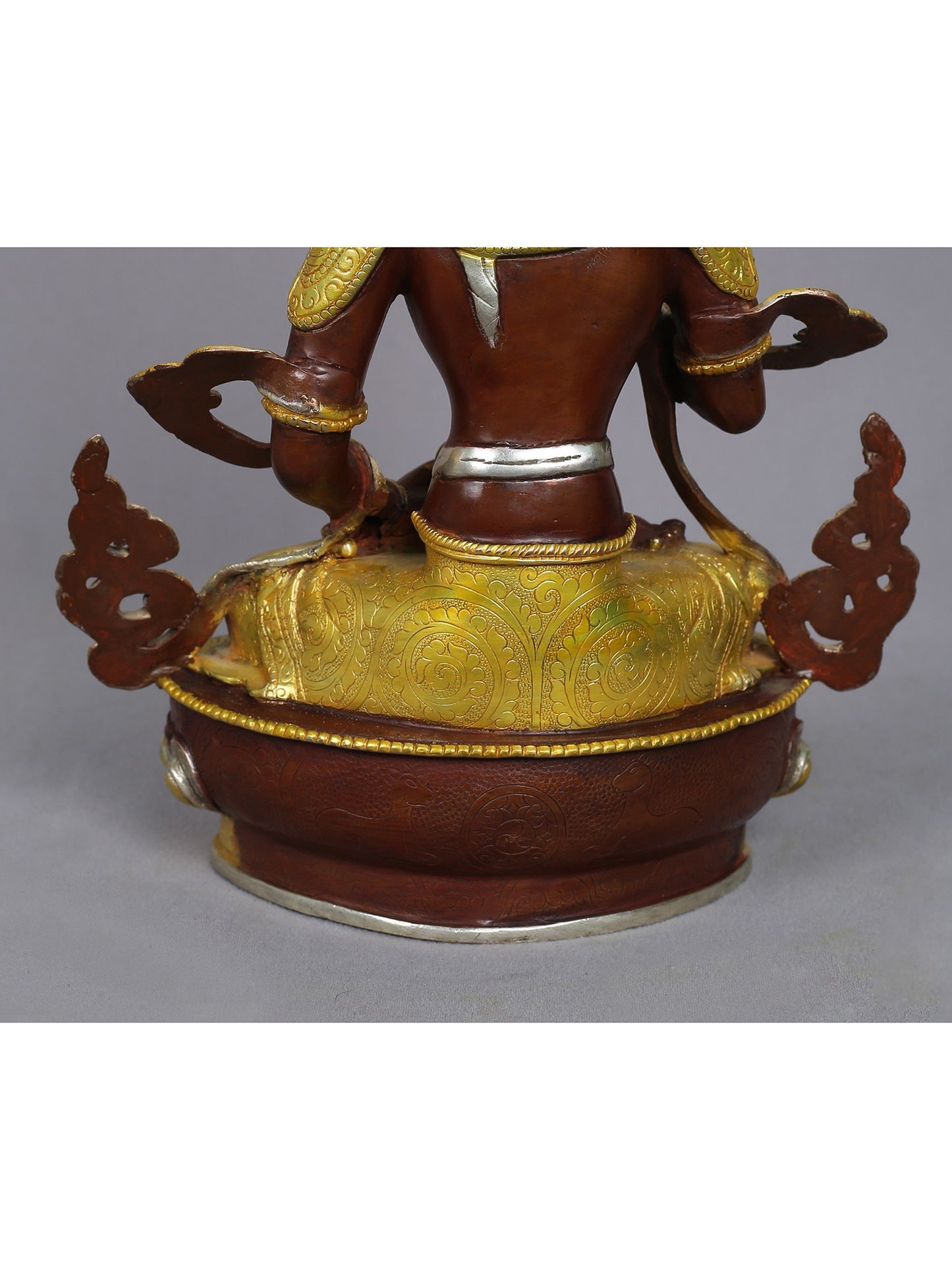 13" Tibetan Buddhist Deity Vajrasattva Copper Statue from Nepal