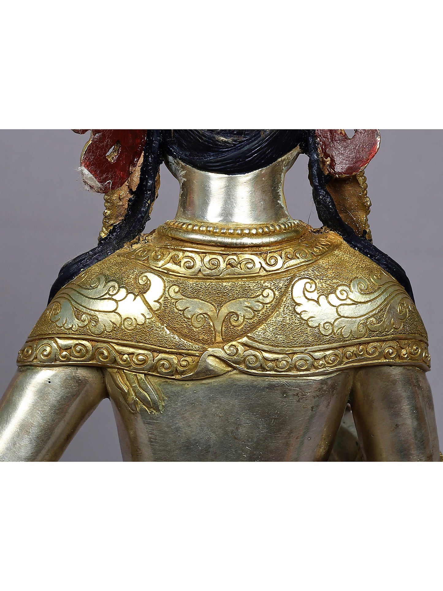 15" Vajrasattva Copper Statue from Nepal | Handmade Sculpture