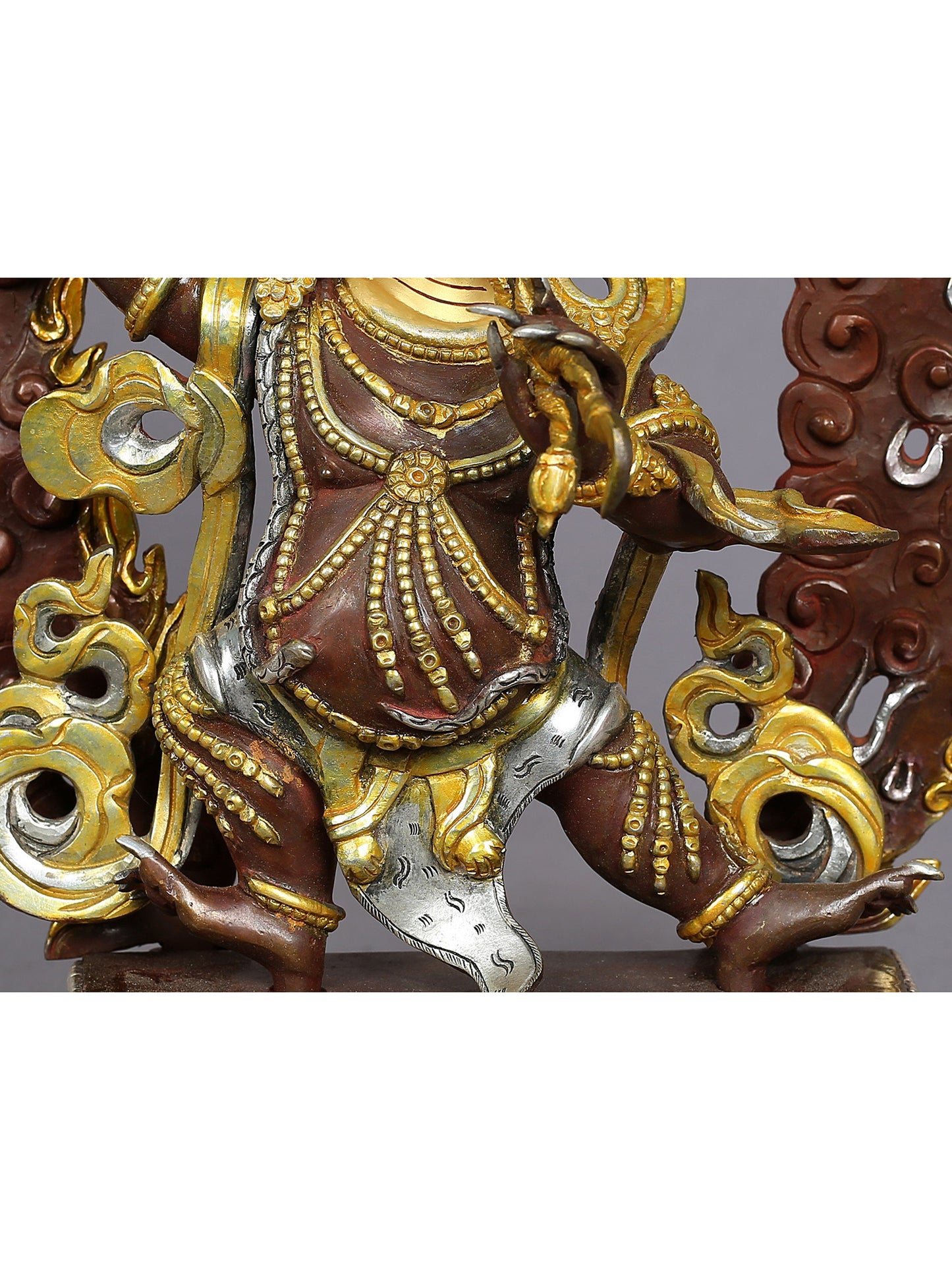 12" Vajrapani Copper Statue from Nepal | Buddhist Deity Idols