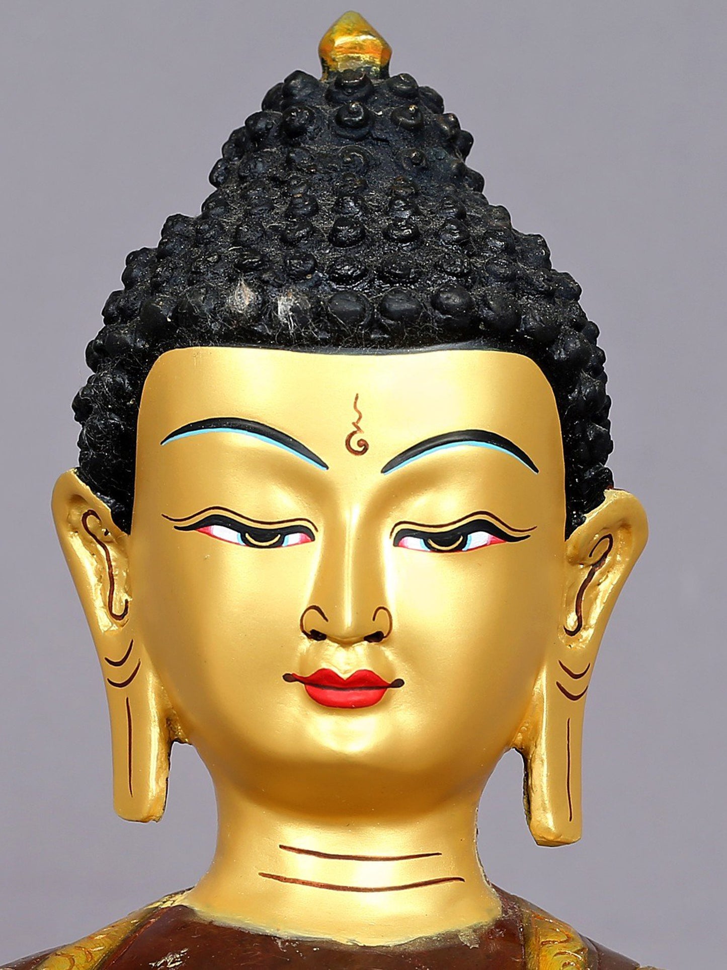 13" Bhumi-Sparsha Buddha Copper Statue from Nepal | Buddhist Deity Idols