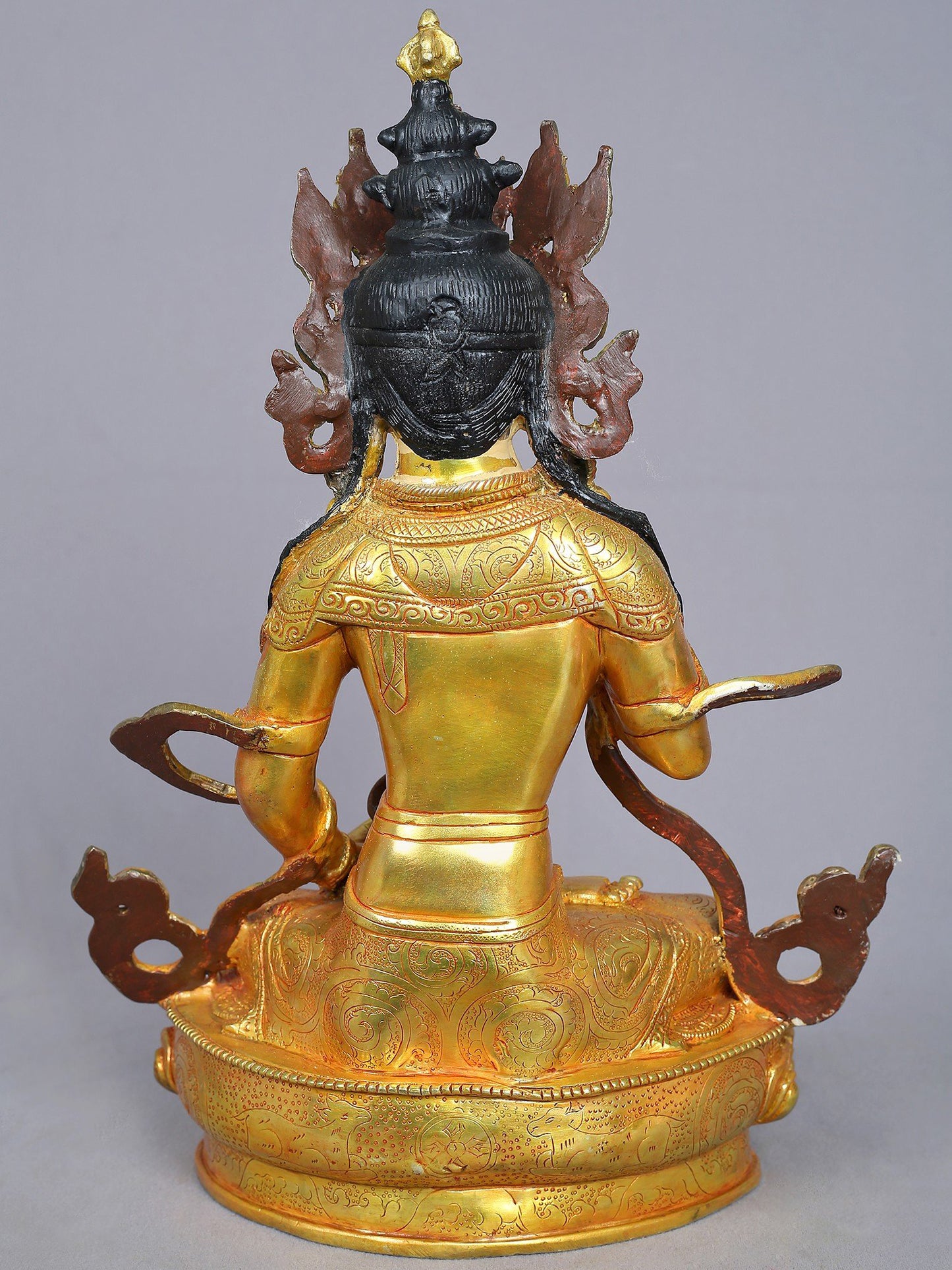 13" Vajrasattva Copper Statue From Nepal | Handmade Statue | Buddhist Deity Idols