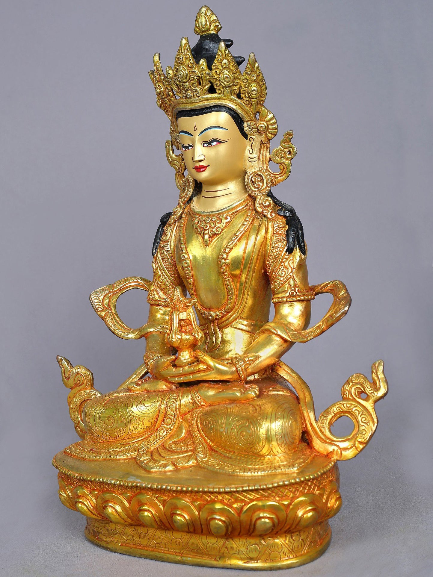 13" Aparmita Buddha Statue From Nepal | Handmade Idol | Lord Buddha Statue