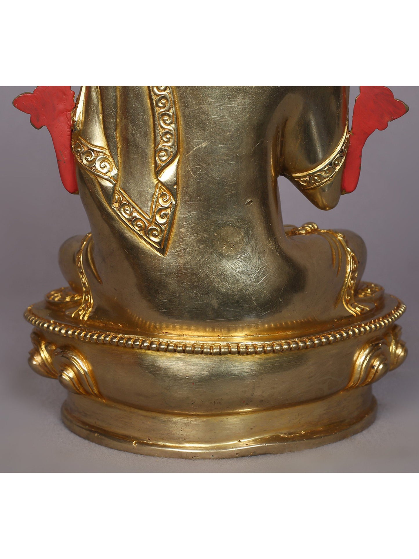 9" Tsongkhapa (Set of 3) Copper Statue | Handmade Idol | Nepalese Copper Statue