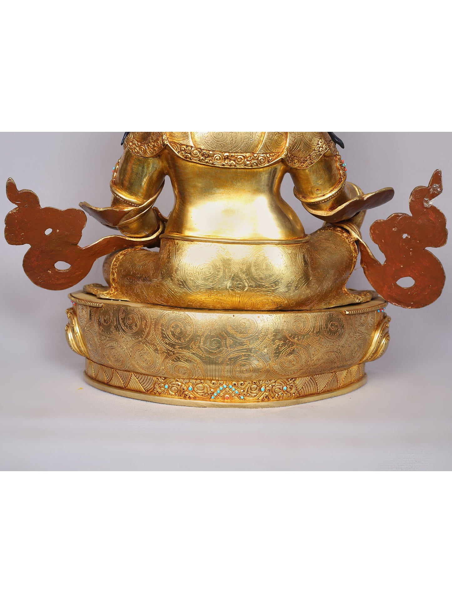 17" Lord Kubera Gilded Copper Nepalese Statue | Handmade Idol | Kubera Statue