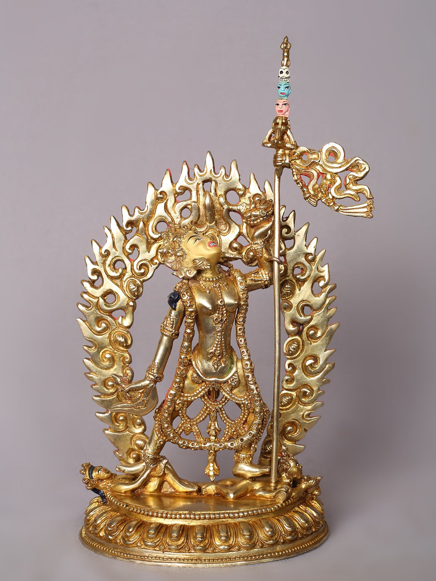 11" Goddess Vajrayogini Copper Statue | Handmade Goddess Idol | Nepalese Copper Statue