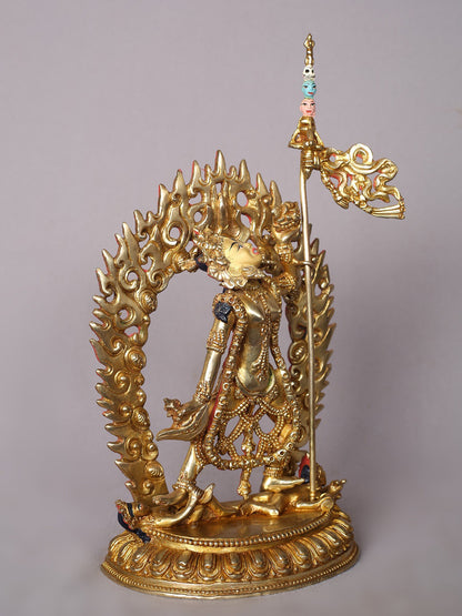 11" Goddess Vajrayogini Copper Statue | Handmade Goddess Idol | Nepalese Copper Statue