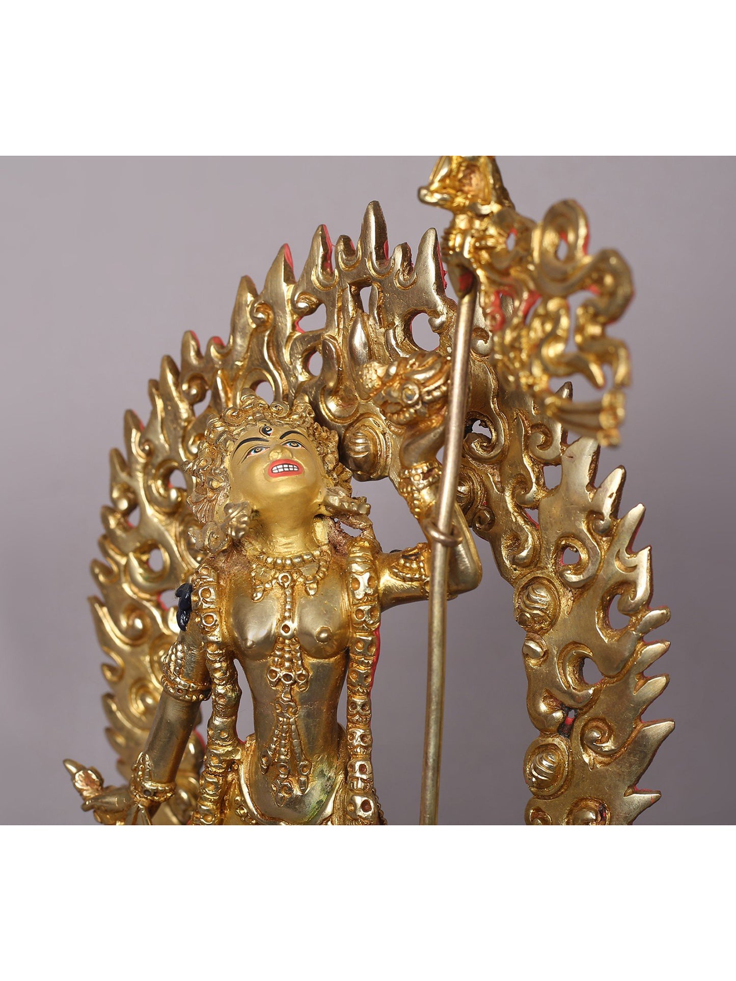 11" Goddess Vajrayogini Copper Statue | Handmade Goddess Idol | Nepalese Copper Statue