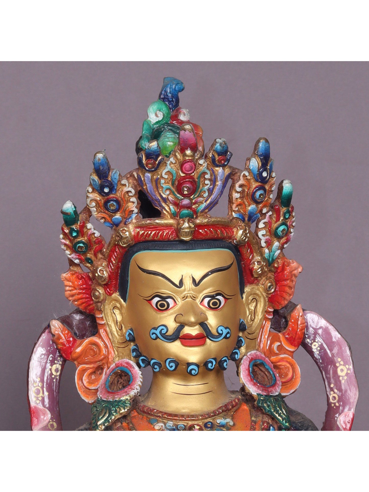 9" Lord Kubera Copper Statue | Handmade Statue | Buddhist Deity Idols