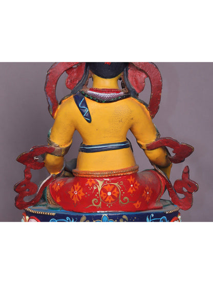 9" Lord Kubera Copper Statue | Handmade Statue | Buddhist Deity Idols