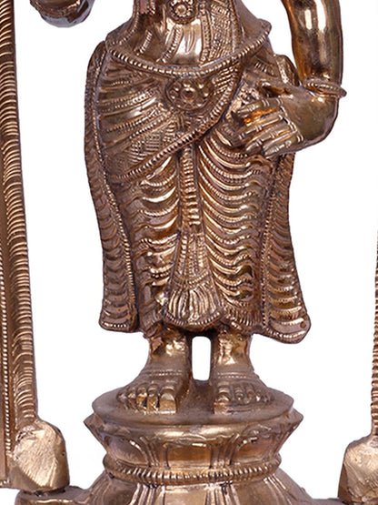 14'' Goddess Meenakshi | Madhuchista Vidhana (Lost-Wax) | Panchaloha Bronze from Swamimalai