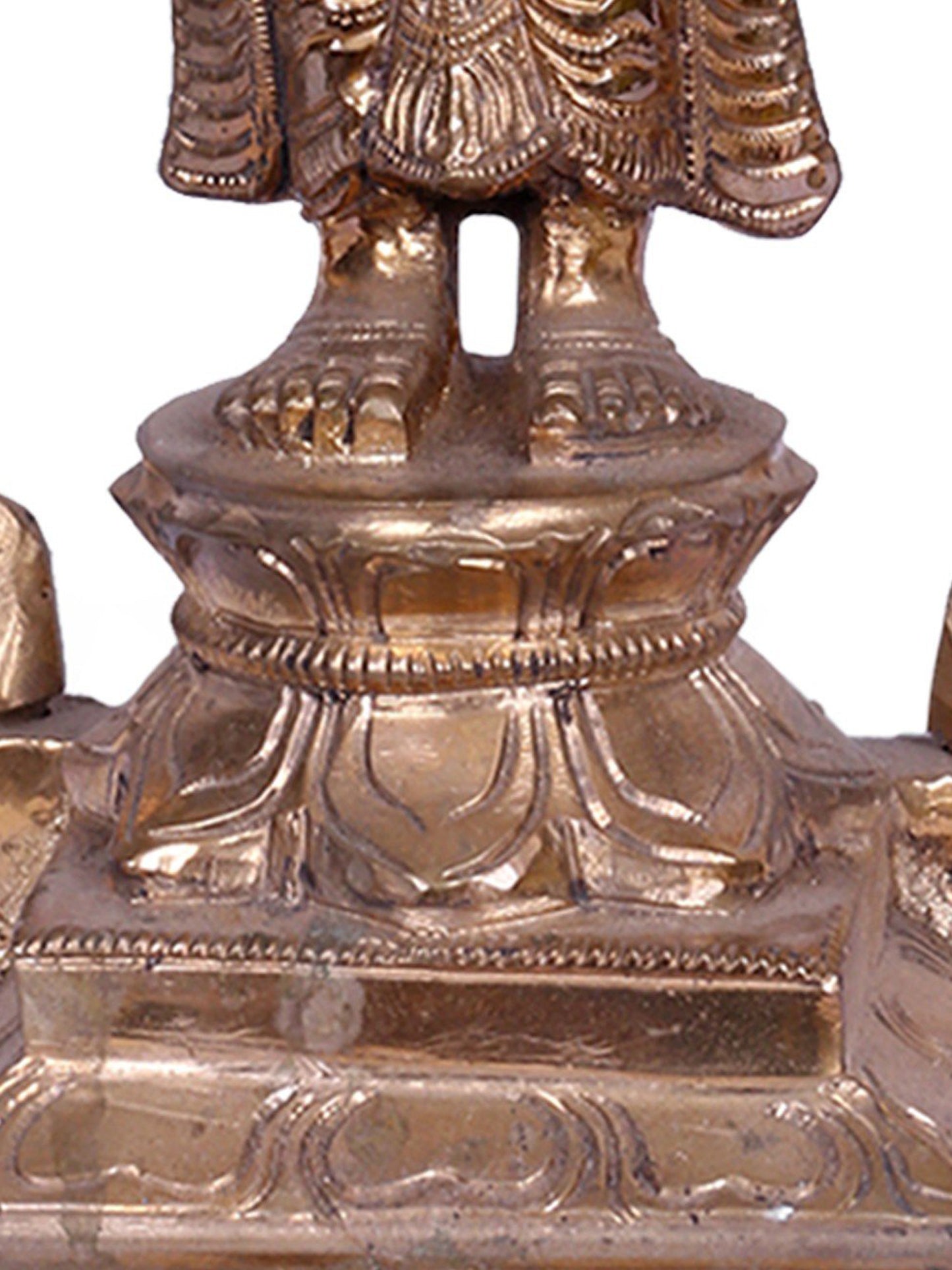 14'' Goddess Meenakshi | Madhuchista Vidhana (Lost-Wax) | Panchaloha Bronze from Swamimalai