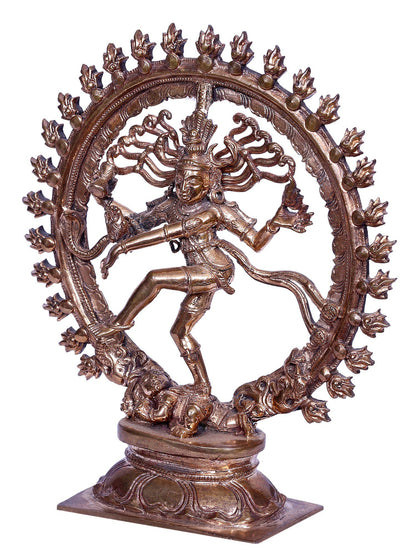 6" Small Lord Nataraja Statue | Handmade | Madhuchista Vidhana (Lost-Wax) | Panchaloha Bronze from Swamimalai