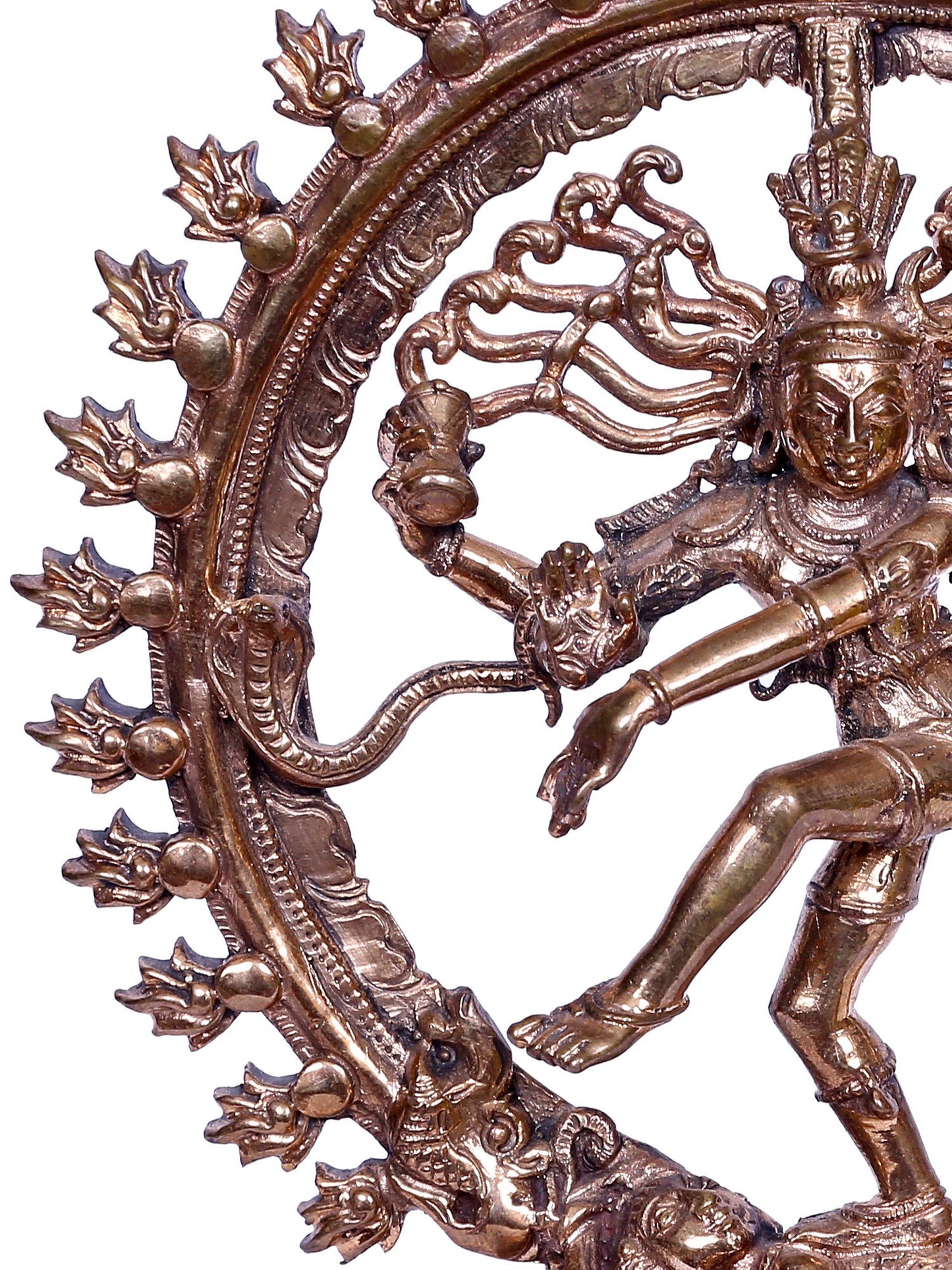 6" Small Lord Nataraja Statue | Handmade | Madhuchista Vidhana (Lost-Wax) | Panchaloha Bronze from Swamimalai