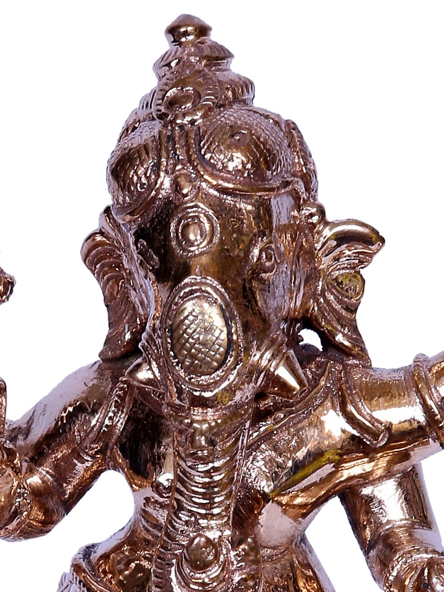 5" Small Lord Dancing Ganesha Idol | Madhuchista Vidhana (Lost-Wax) | Panchaloha Bronze from Swamimalai