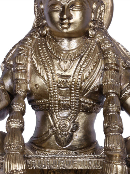 9'' Lord Ayyappan | Handmade Idol | Lord Ayyapppan Brozne Statue | Hoysala Art