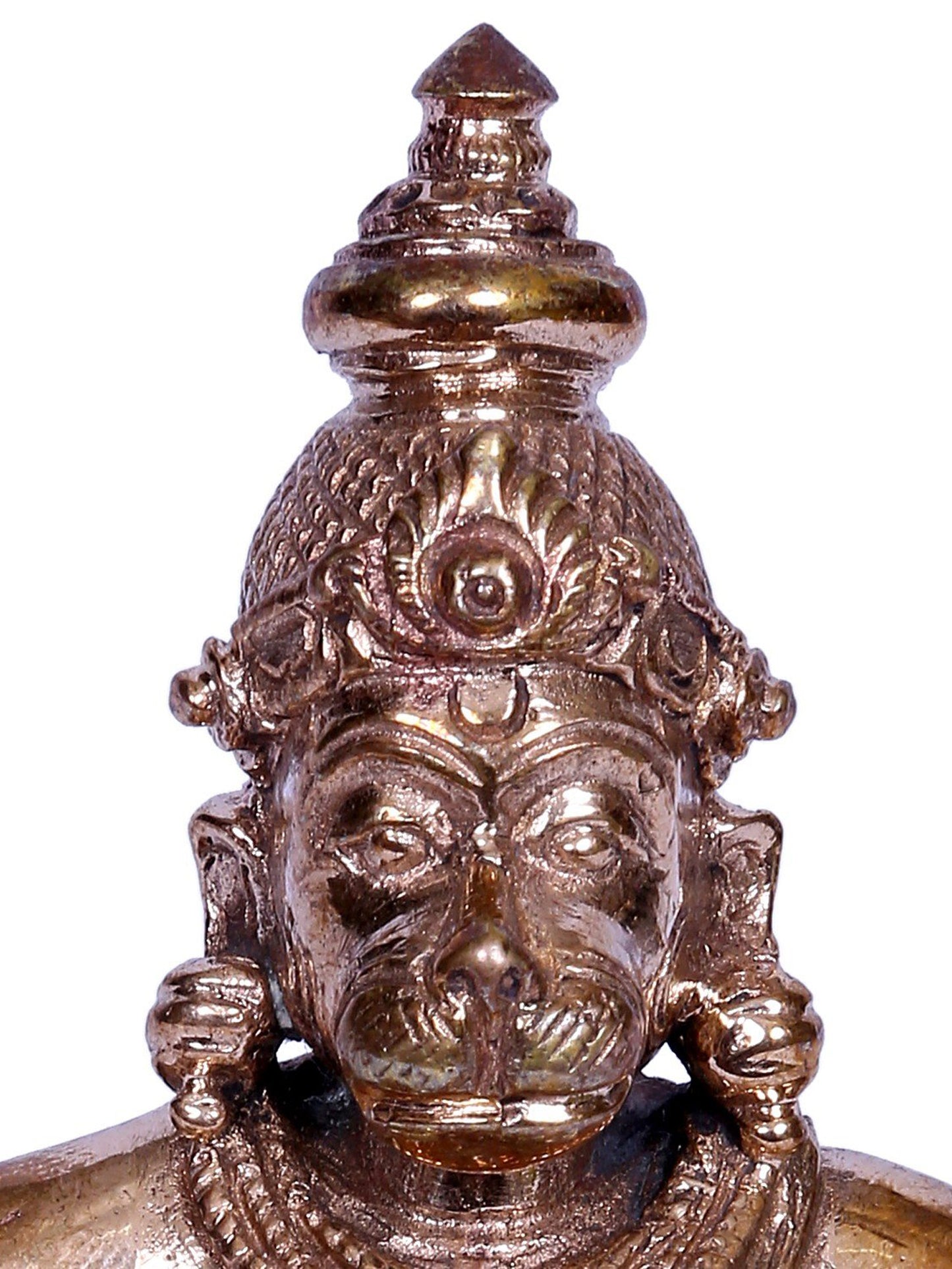 3" Sitting Sankat Mochan Hanuman Bronze Sculpture | Hanuman Statue | Lord Hanuman Bronze Statue