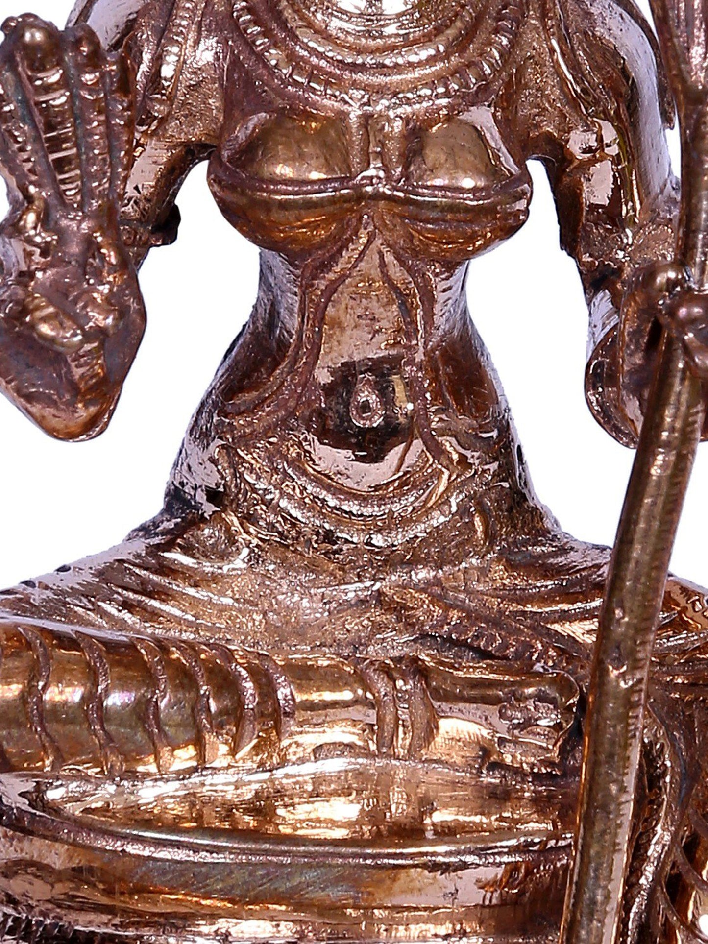 4" Bronze Goddess Rajarajeshwari Sculpture | Handmade