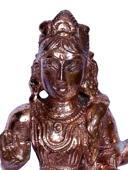 4" Bronze Goddess Balambika Sculpture | Handmade