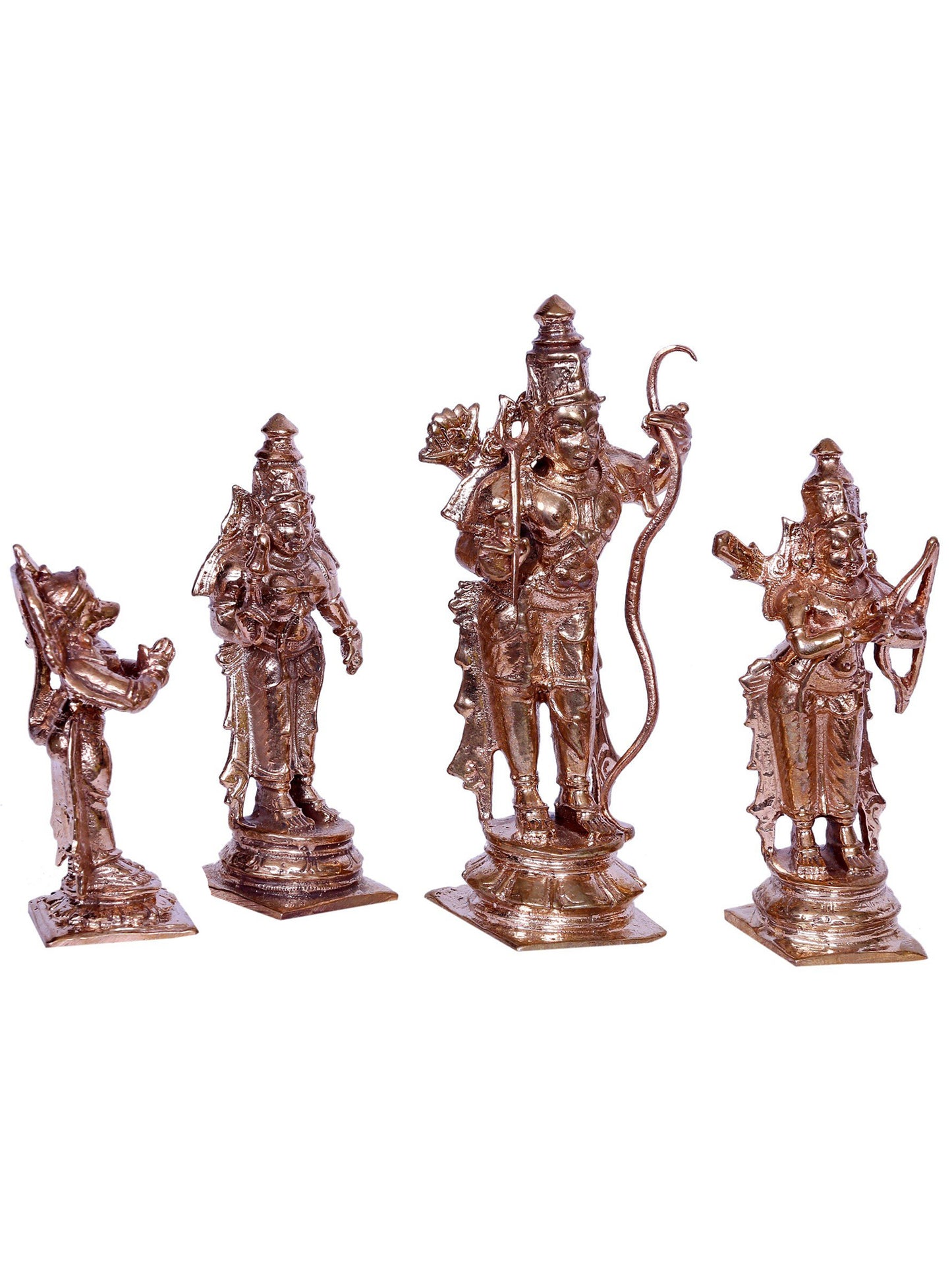 6" Bronze Shri Ram Darbar | Handmade | Bronze Sculpture