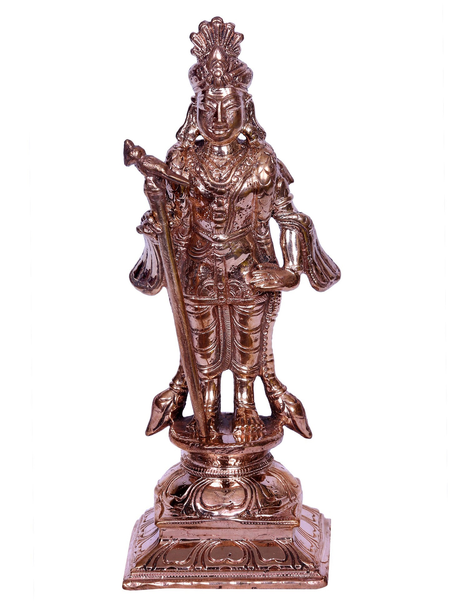 6" Bronze Palani Murugan Idol | Handmade