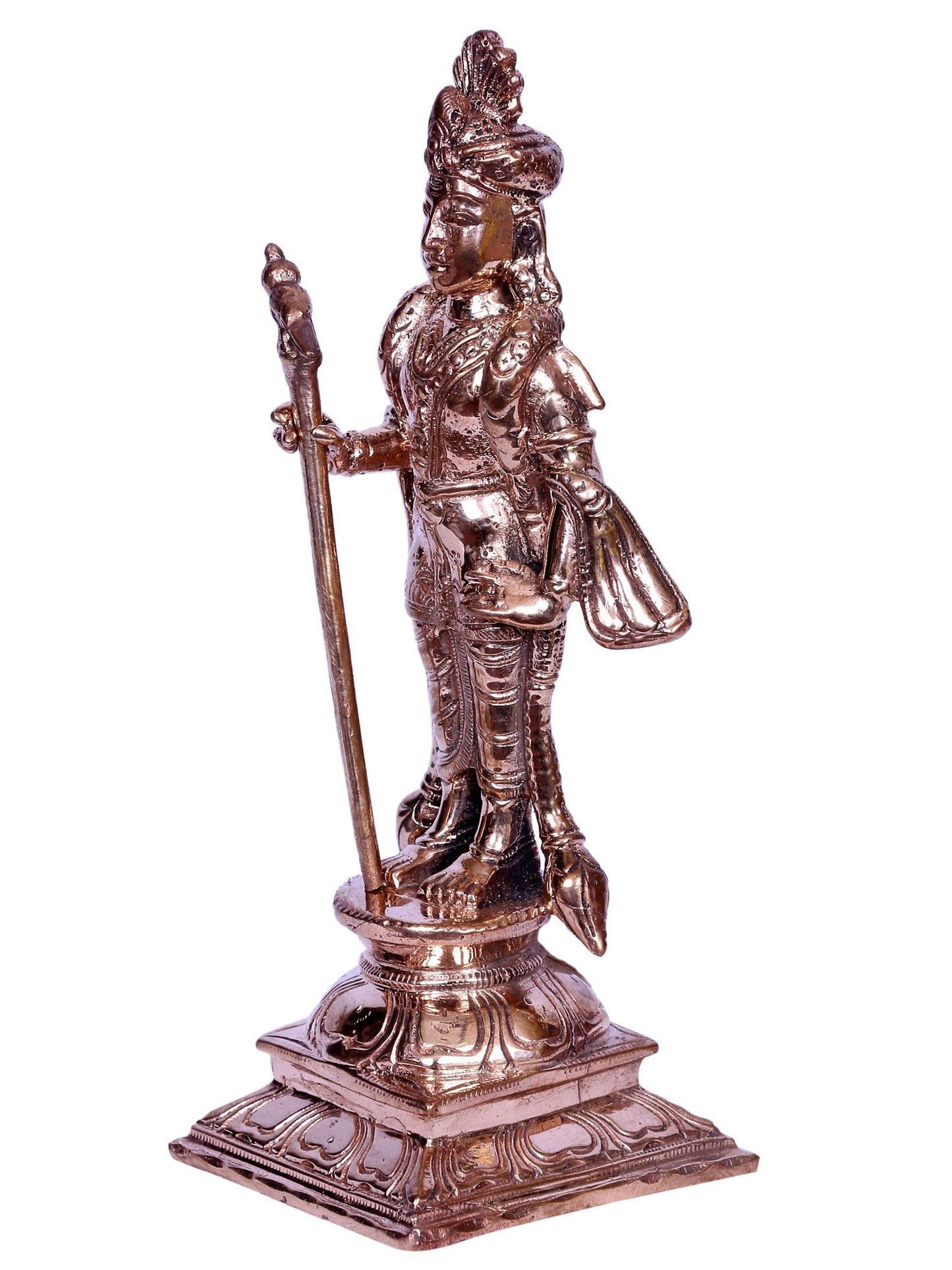 6" Bronze Palani Murugan Idol | Handmade