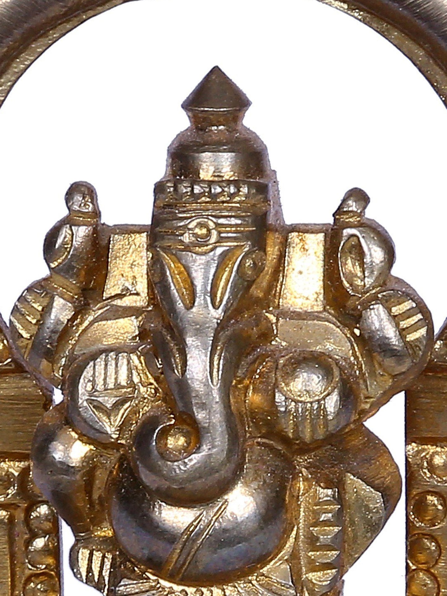 2" Bronze Bhagawan Ganapati Statue with Throne | Handmade