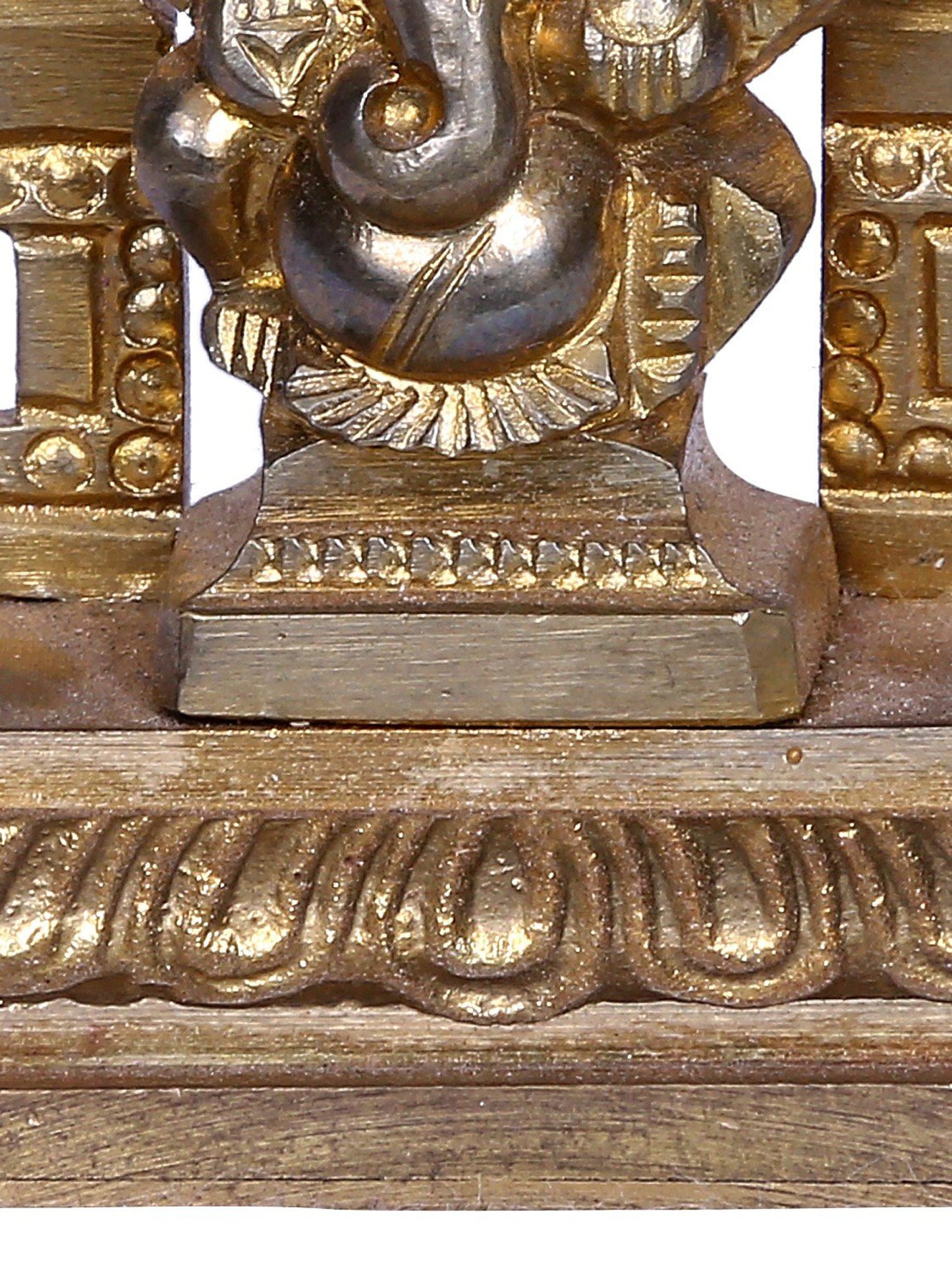 2" Bronze Bhagawan Ganapati Statue with Throne | Handmade