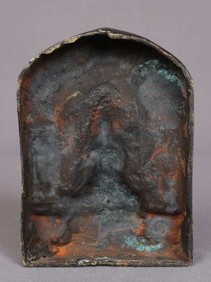 4" Small Lord Shakyamuni Buddha Copper Statue | Handmade Idol | Lord Buddha Statue