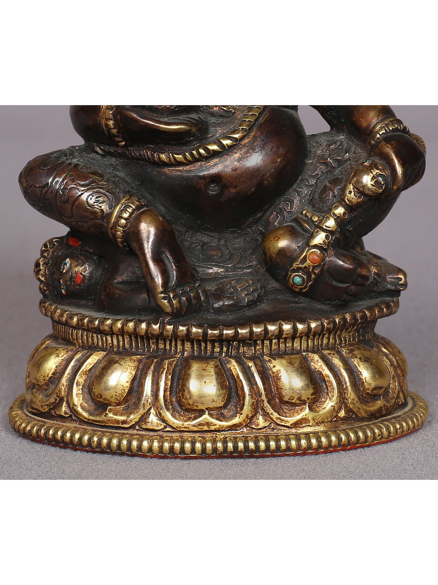 4" Small Superfine Lord Kubera Copper Statue | Handmade | Lord Kubera Idol