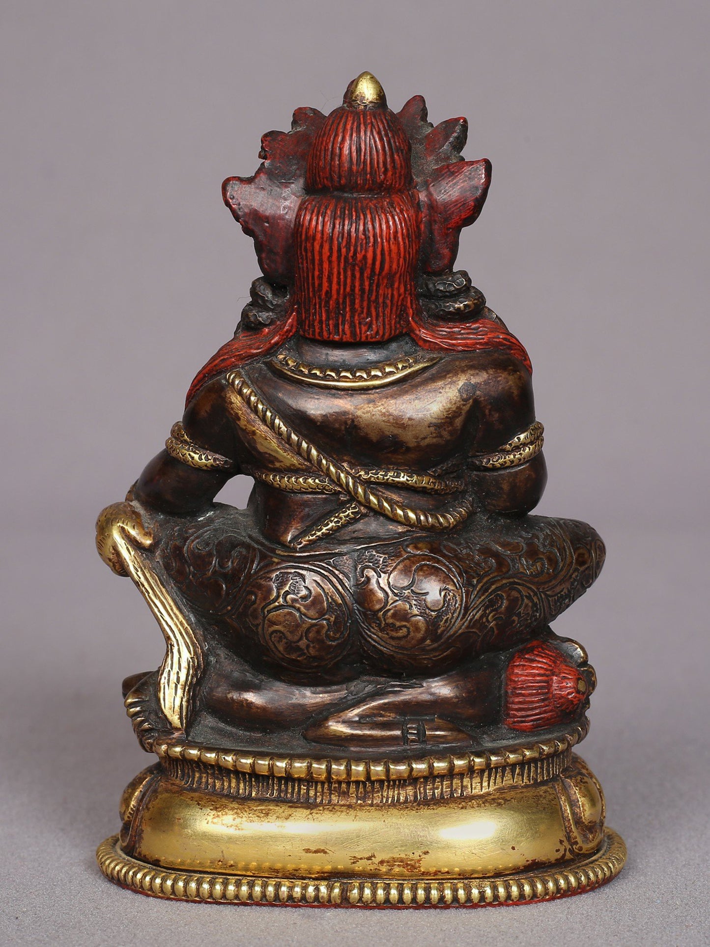 4" Small Superfine Lord Kubera Copper Statue | Handmade | Lord Kubera Idol