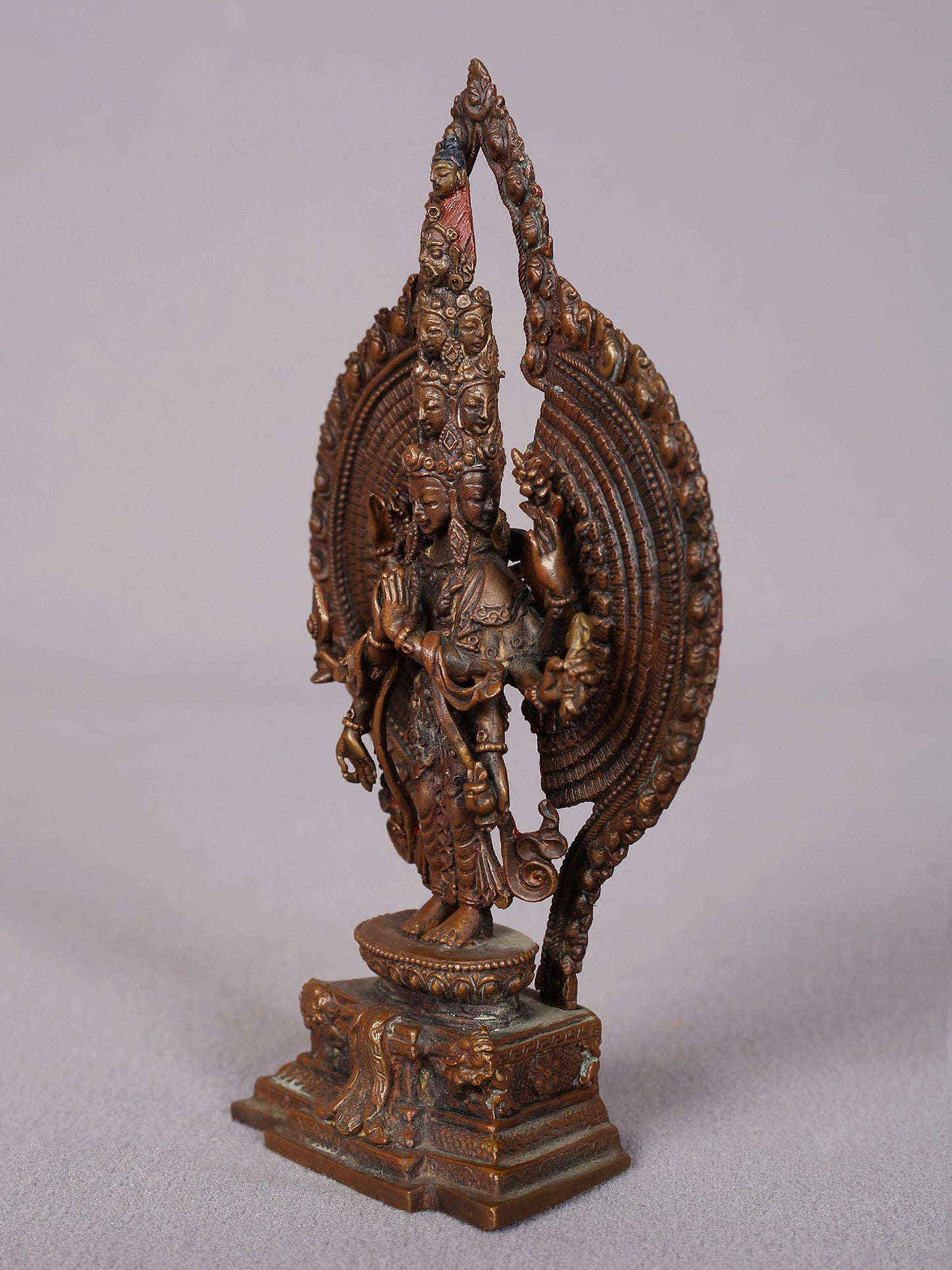 4" Small Superfine Thousand Armed Avalokiteshvara Copper Statue | Handmade | Buddhist Statue