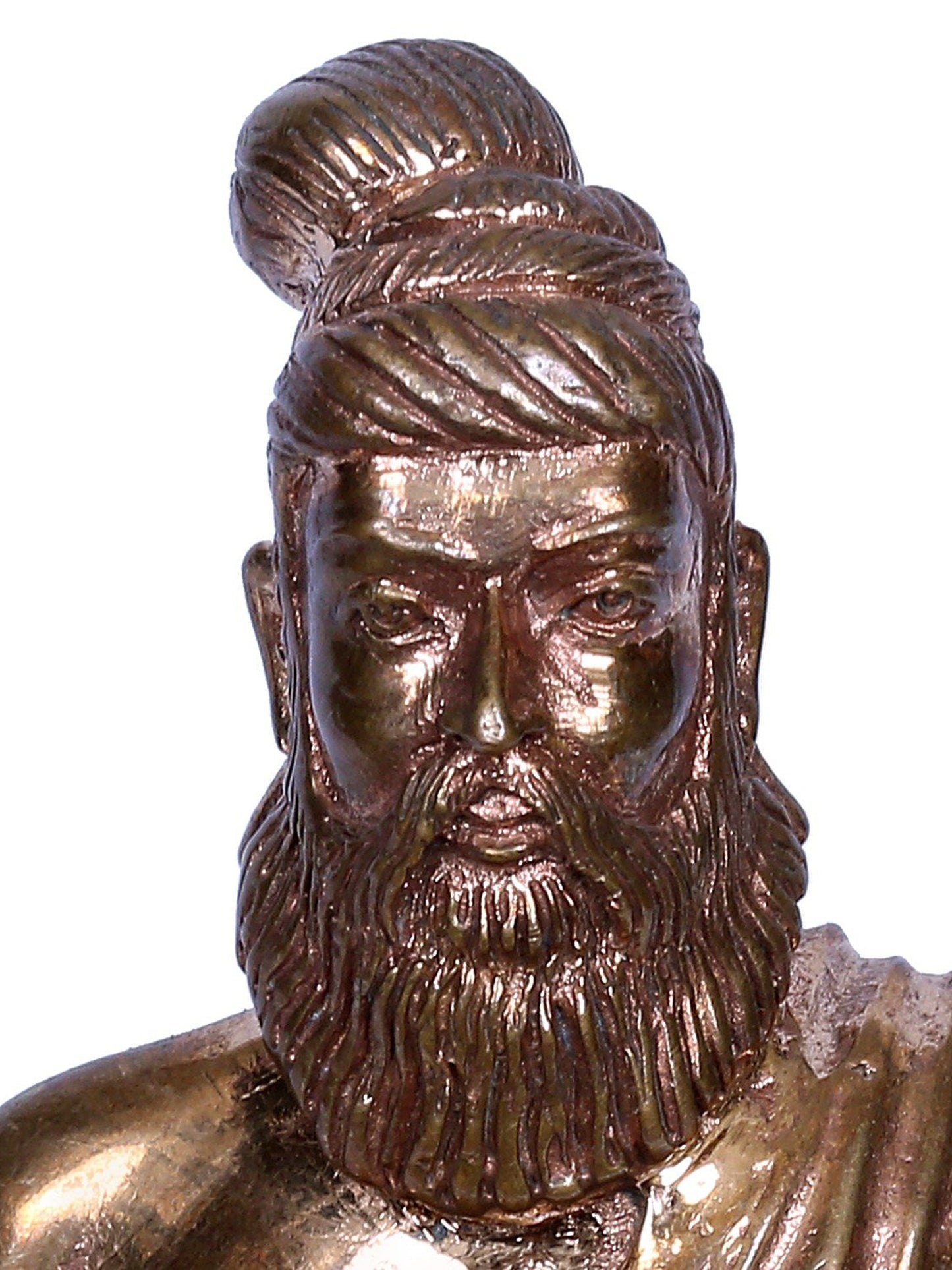 4" Bronze Saint Thiruvalluvar Sculpture | Handmade