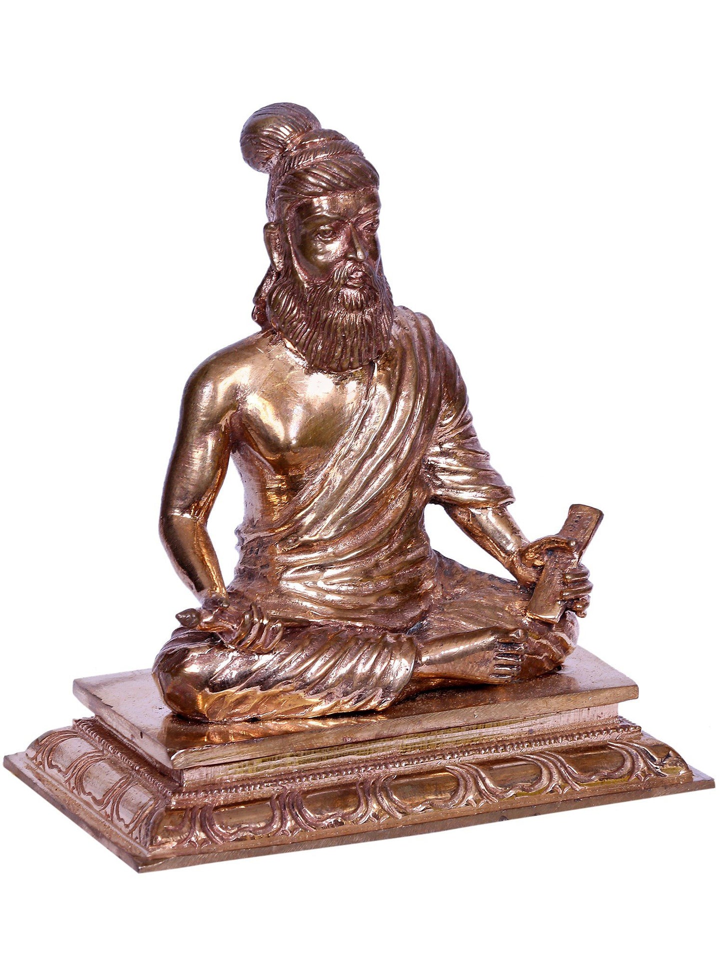 4" Bronze Saint Thiruvalluvar Sculpture | Handmade