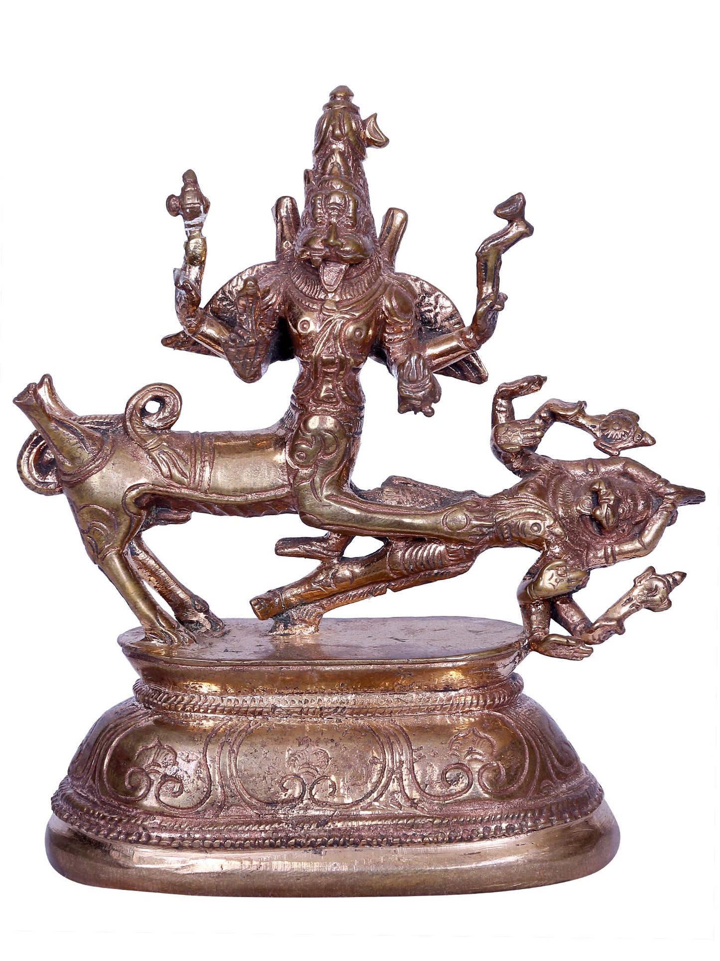 5" Bronze Lord Sharabeshwara | Handmade Sculpture