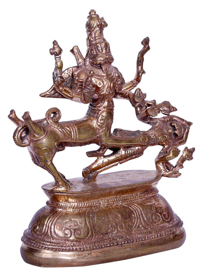 5" Bronze Lord Sharabeshwara | Handmade Sculpture