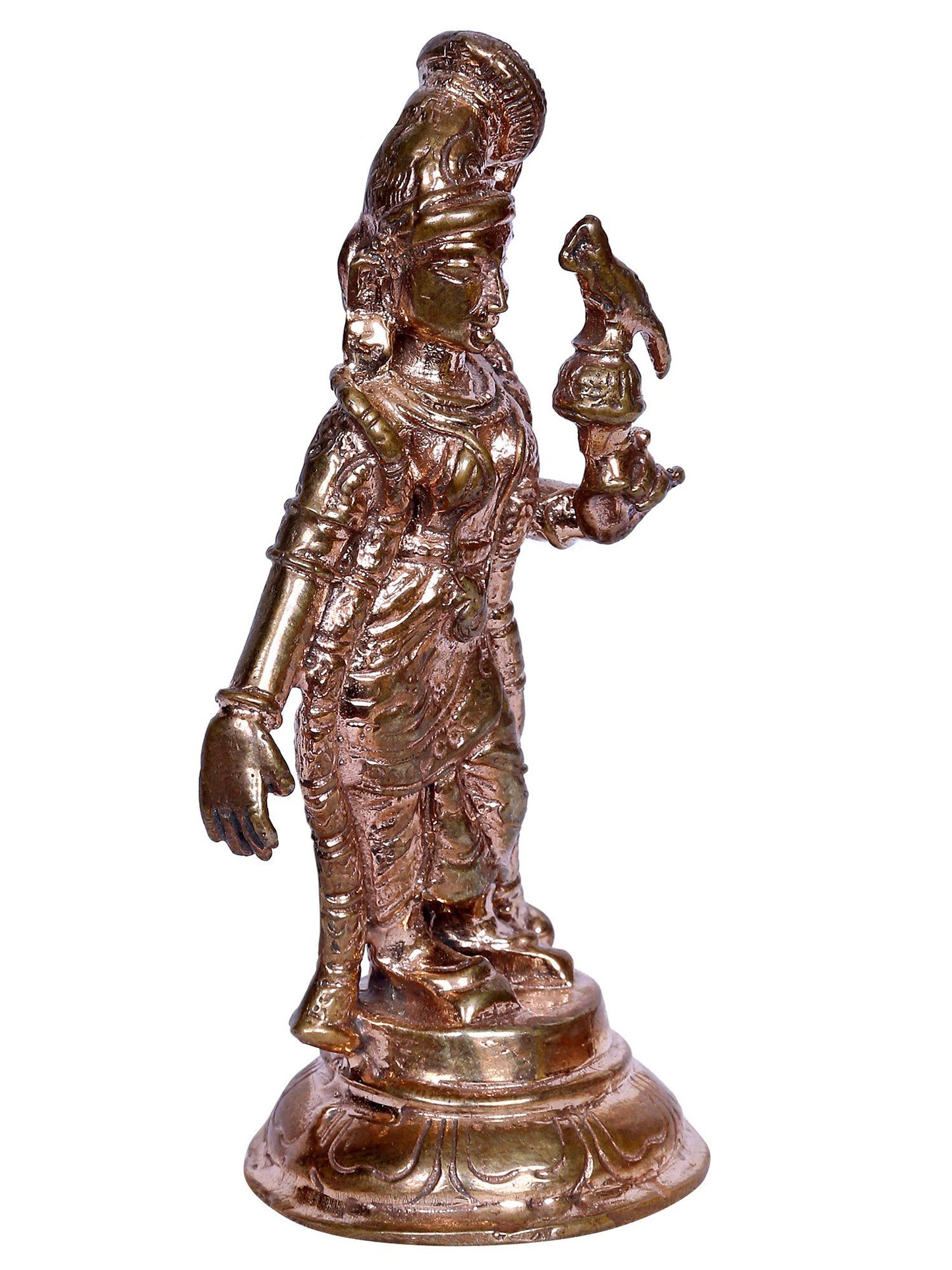 3" Bronze Goddess Andal Statue | Handmade