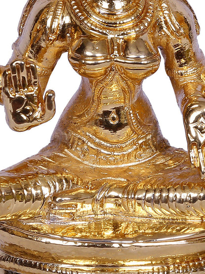 4" Bronze Devi Lakshmi Sculpture | Handmade