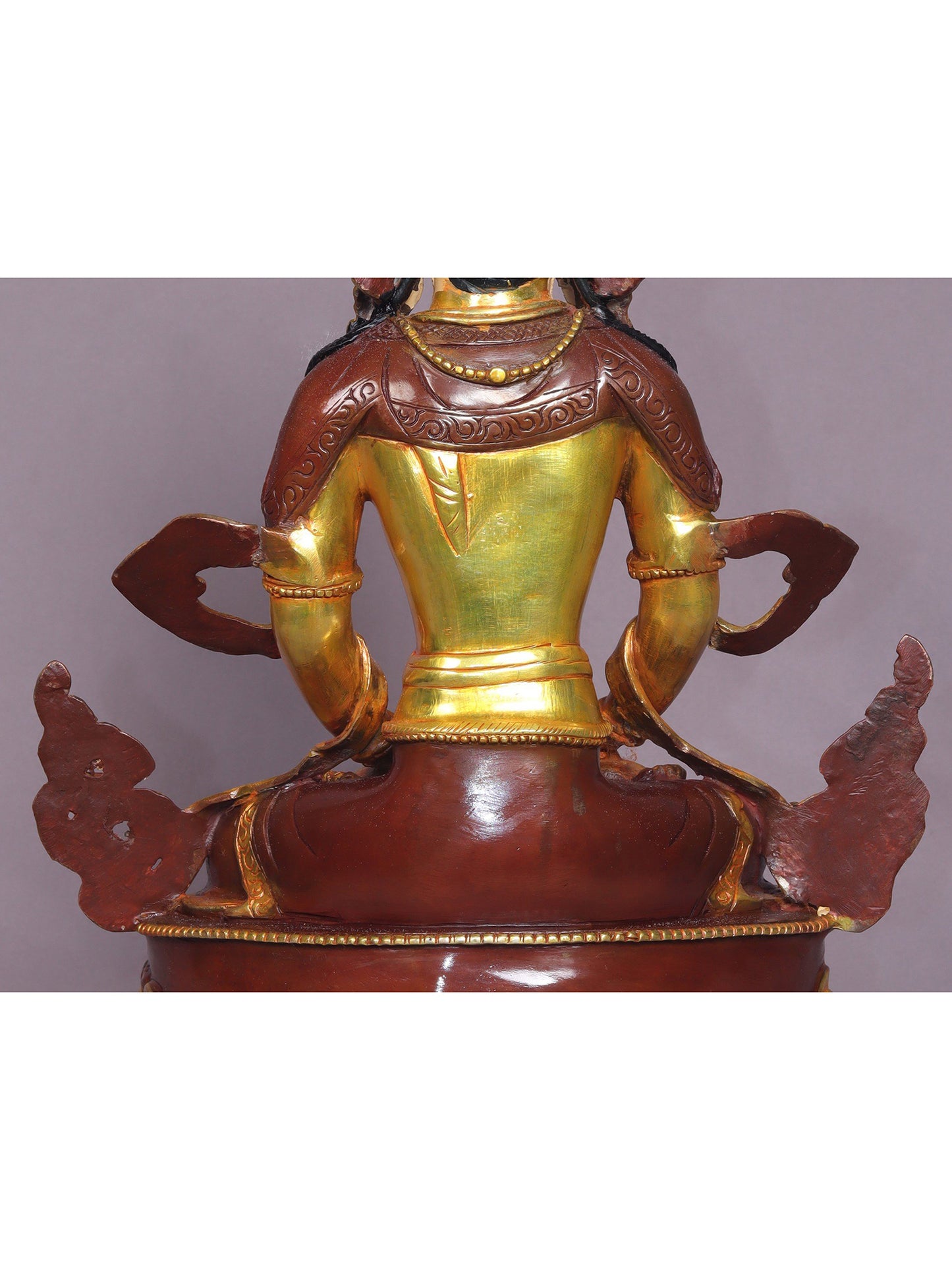 13" Aparmita Buddha Copper Statue From Nepal | Handmade Idol | Lord Buddha Statue