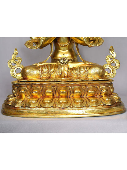 19" Chenrezig (Avalokiteshvara) From Nepal | Handmade Idol | Buddhist Statue