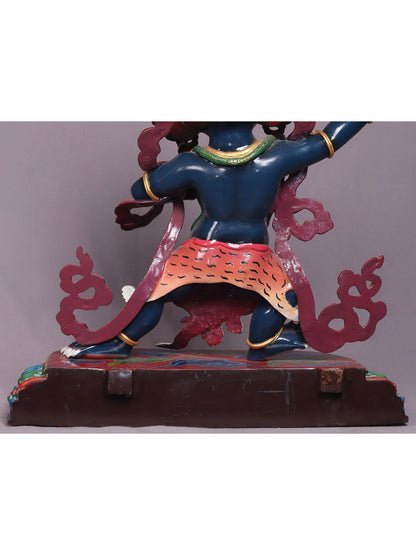 20" Budhisattva Vajrapani From Nepal | Handmade Idol | Buddhist Copper Statue