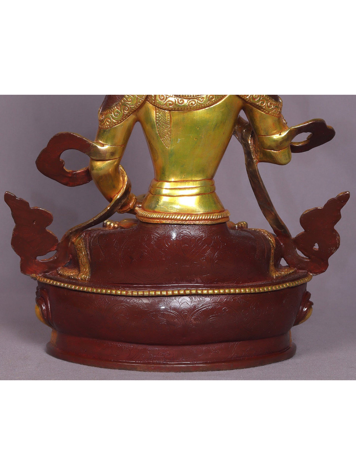 13" Vajrasatttva Copper Statue From Nepal | Handmade Idol | Buddhist Statue