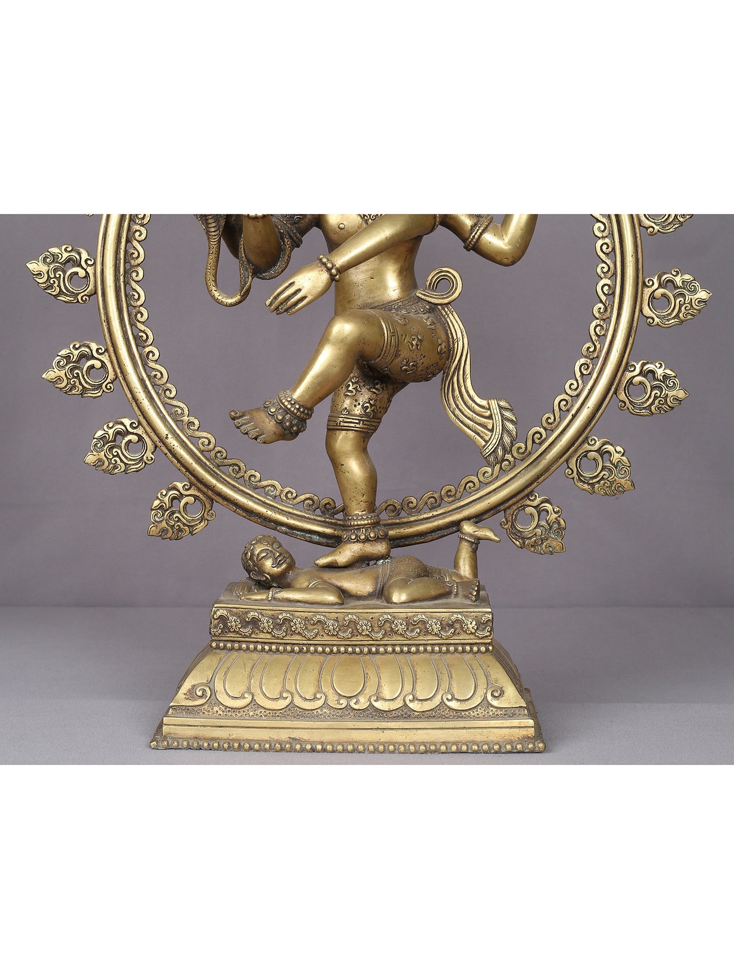 21" Nataraja Statue In Brass | Handmade Nataraja Statue | Lord Shiva Idol | Hindu God Figurine