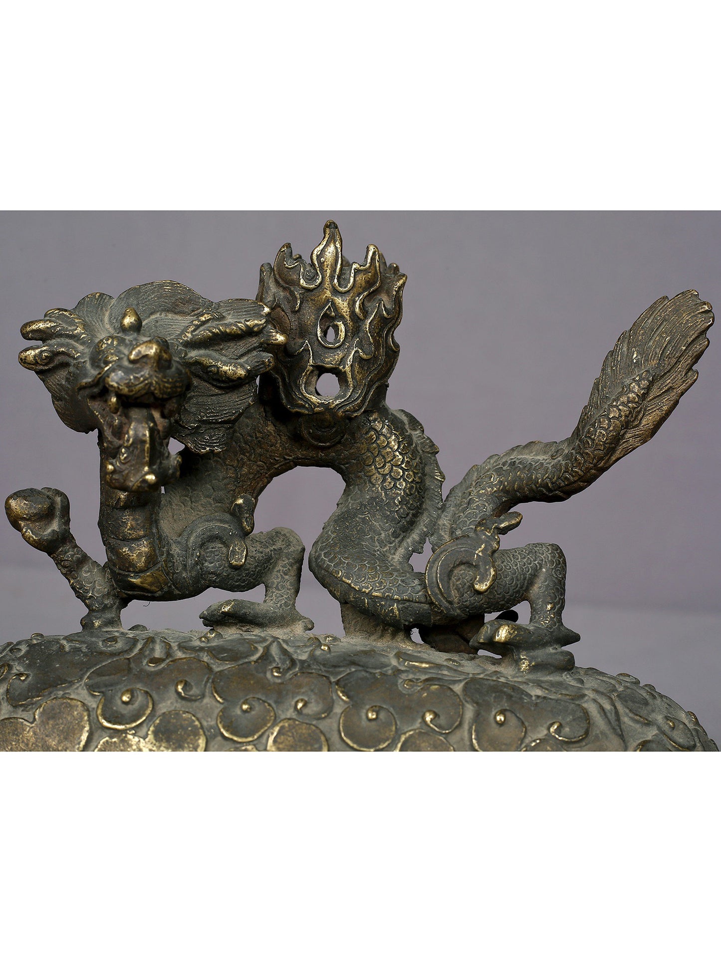 6" Small Brass Dragon Candle Holder From Nepal | Handmade | Decor Item