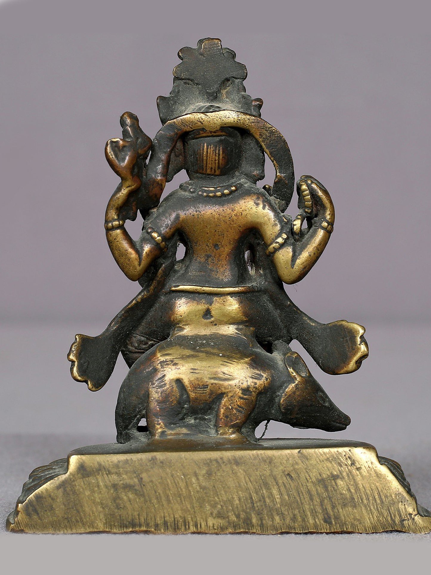 4" Brass Lord Ganesha Statue From Nepal | Handmade Idol | Lord Ganesha Figurine