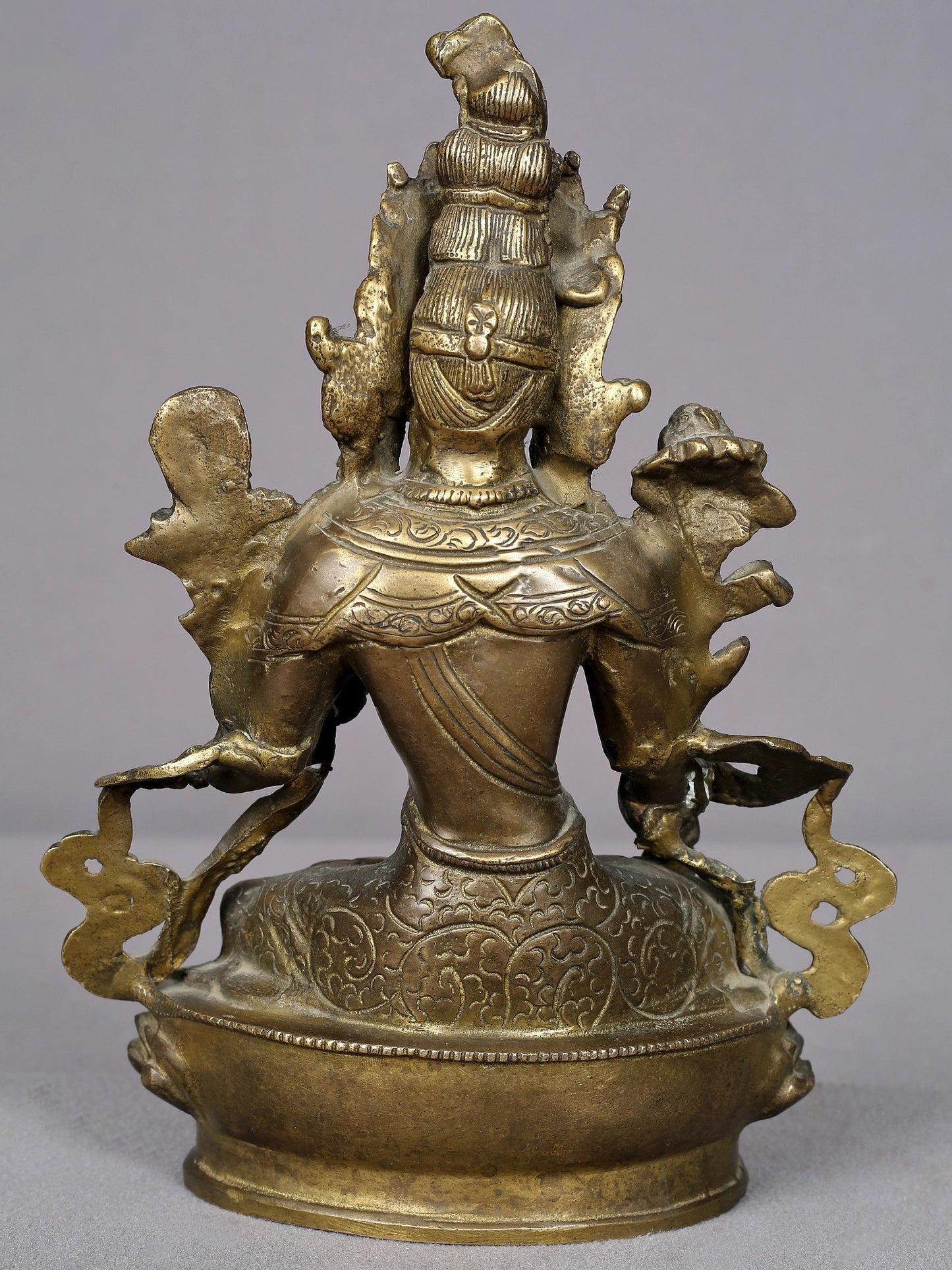 8" Brass Goddess White Tara Statue From Nepal | Handmade Statue | Goddess Statue