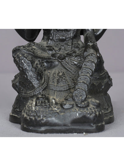 7" Brass Goddess Lakshmi Statue From Nepal | Handmade Idol | Goddess Statue