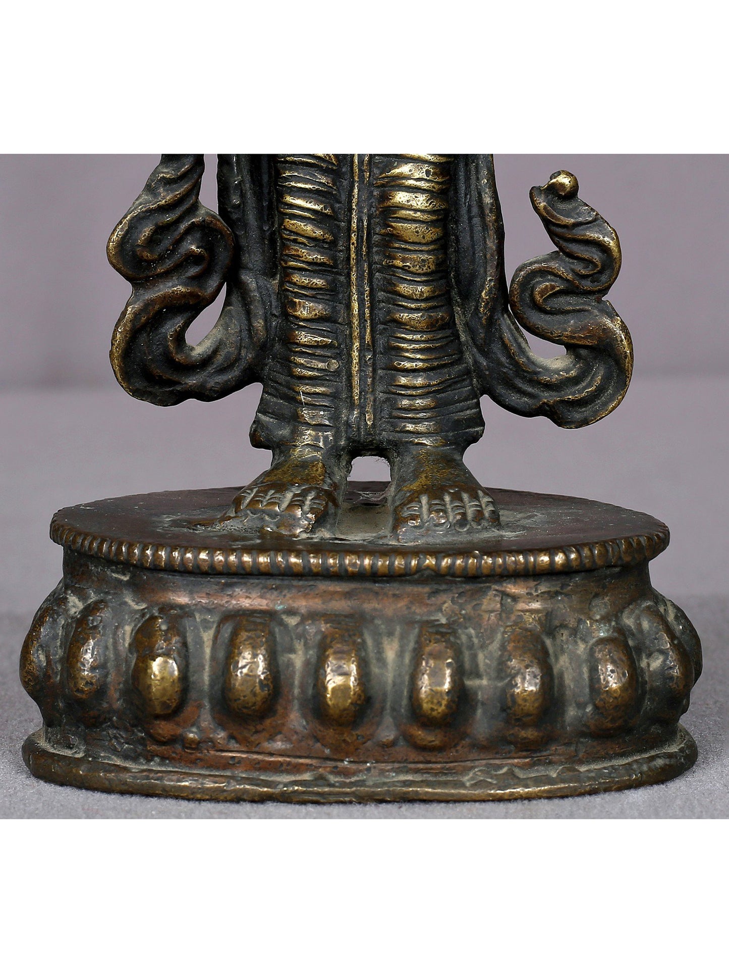 8" Brass Standing Goddess Tara Statue From Nepal | Handmade | Goddess Tara Statue